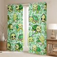 thumbnail image 2 of Castle Fairy Preppy Children Green Sea Turtle Black Out Curtains,Marine Animal Curtains Pack of 2 (42x63 Each),Cartoon Ocean Wildlife Bedroom Curtains,Breathable Home Decor, 2 of 6