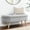 Grey, variant on 43.5"x16"x16" Storage Furniture Bench - Handmade, Rubber Wood Legs, Home Essential Oval Seat With Handmade Quality 43.5"x16"x16", Legs