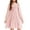 Pink, variant on Girl Tulle Dress Winter Long Sleeve Teen Girls Party Casual Dresses