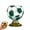 D, variant on Soccer Ball Shaped Rotating Drinking Glass Cup, 10oz/300ml Football Trophy Beer Glass with Gold Base, Novelty Sports Themed Drinkware for Beer, Cocktails, and Game Day