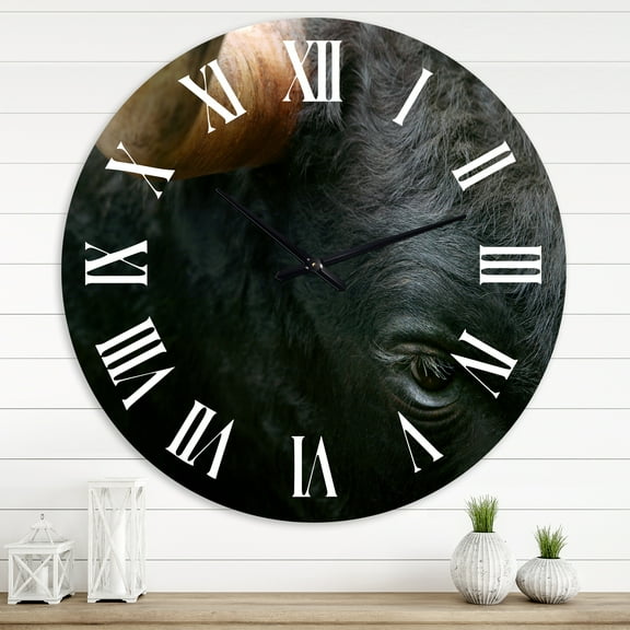 Designart 1 in Farmhouse Wall Clock