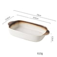 thumbnail image 2 of 700ML Cheese Baked Rice Tray Household Ceramic Baking Oven Microwave Oven Baking Tray Kitchen Utensils, 2 of 4