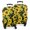 Black Green Leaf-1, variant on Yellow Sunflower Field Pattern Luggage Cover Fashion Suitcase Cover Baggage Covers Fit 25-28 Inch Luggage (Go Travel)