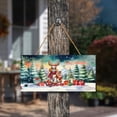 thumbnail image 3 of Merry Christmas Santa Reindeer Antlers Cavalier King Charles Spaniel Sleigh Xmas Winter Holiday Landscape Wood Sign Dog Lover Gifts Hanging Wall Home Decor - 00023, 3 of 5