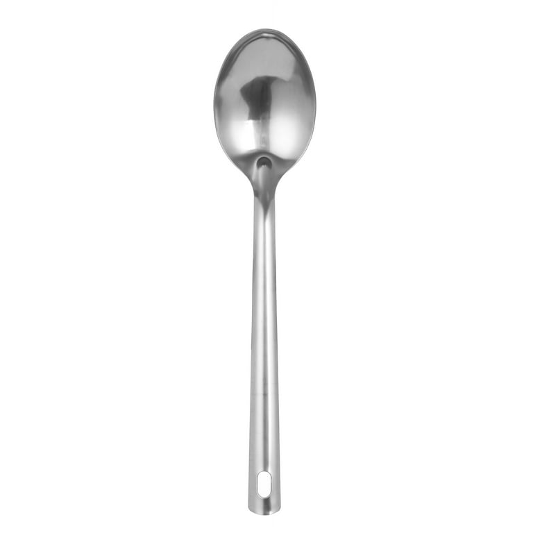 Mainstays 4-Piece Poly Mixing Spoon Set, White, Various Sizes, Polypropylene