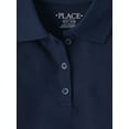 thumbnail image 2 of The Children's Place Girls Uniform Short Sleeve Pique Polo, Sizes XS-XXL, 2 of 3