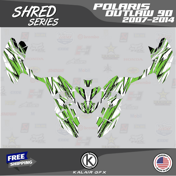 Kalair GFX Graphics Kit for Polaris OUTLAW90 (2007-2014) Shred Series