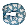 thumbnail image 1 of Hukapapa Almohada y localizador de cuidados básicos, estampado ballenaOso polar, 1 of 5