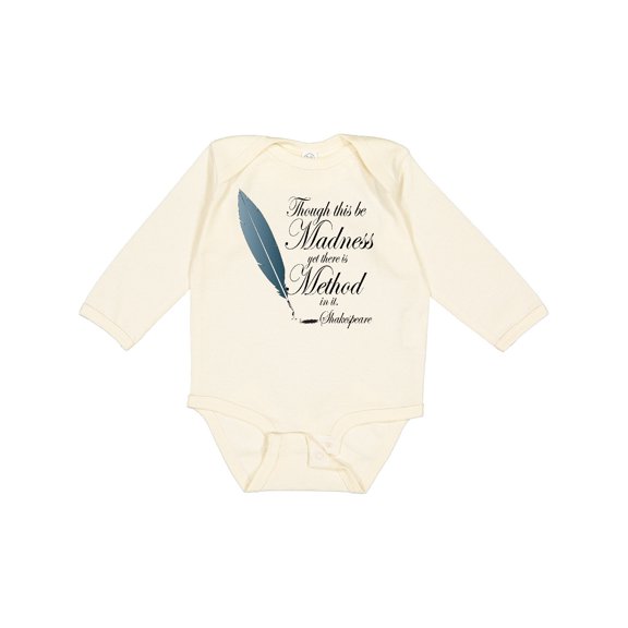 Inktastic Shakespeare Hamlet Madness Boys or Girls Long Sleeve Baby Bodysuit