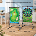 Golf Chipping Game Set with Double-sided Hitting Mat and Multi-game ...
