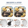 thumbnail image 6 of Sikiie Clear Sky Cute Sunflower Panda Print Foldable Car Windshield Sun Visor, Car Window Sunshade Suitable for Sedan, SUV and Truck Car Accessories-Medium, 6 of 6