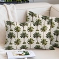 thumbnail image 2 of Date Palm Trees Pillow Protectors with Zipper Standard Size, Retro Summer Tropical Trees Plants Beige Soft Brushed Microfiber Breathable Throw Pillow Covers, Pillowcase for Couch Sofa Bedroom 20"x26", 2 of 9