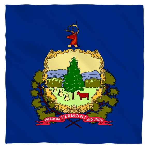 - Vermont Flag - Bandana - 22" x 22"