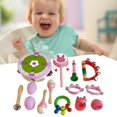 thumbnail image 3 of MERIGLARE WOODen Music Set for Toddlers with Storage Bag pink, 3 of 9