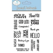Elizabeth Crafts Clear Stamps 4"X6"-General Sentiments