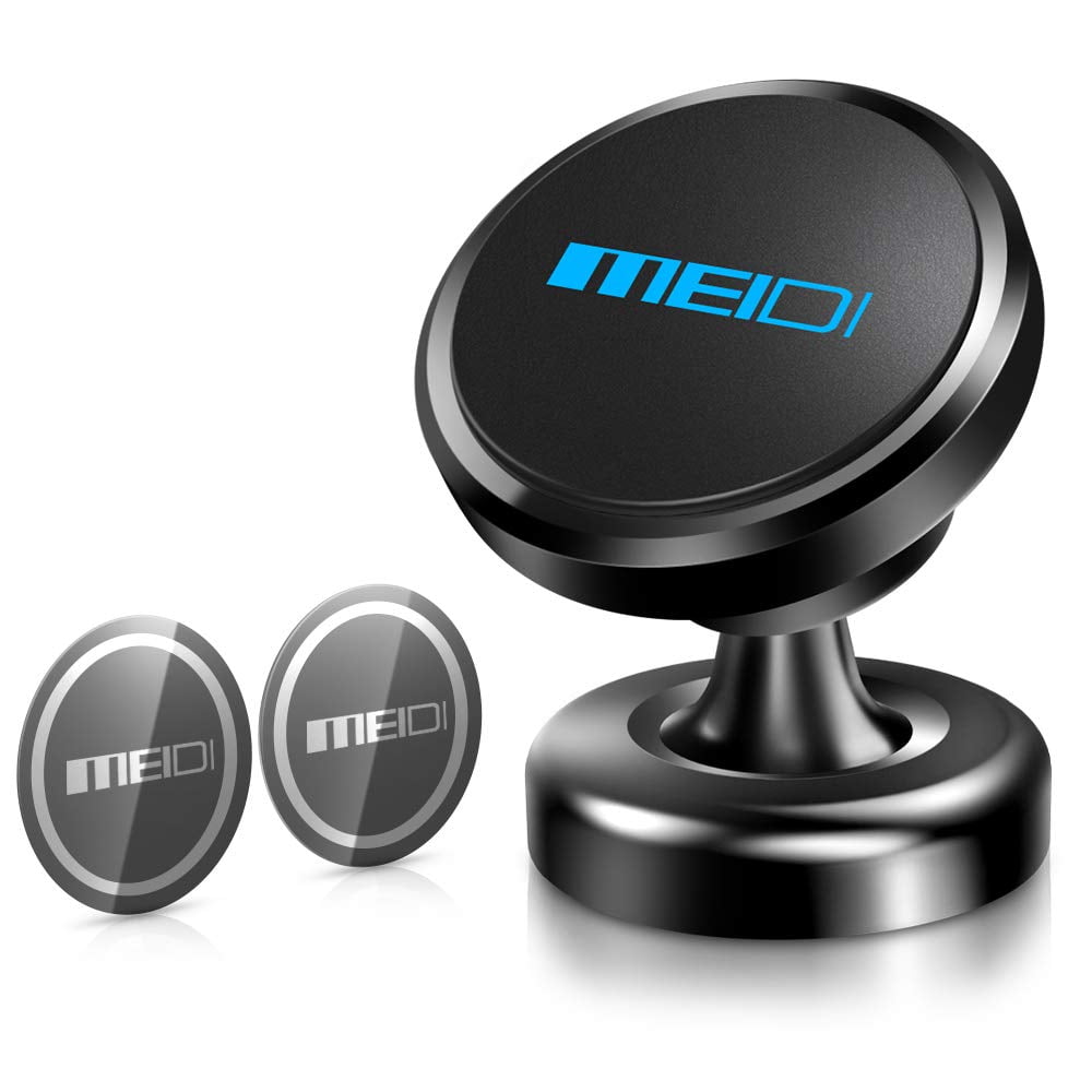 MEIDI Car Phone Holder, Universal Dashboard Phone Car Mount, 360°Rotation Magnetic Cell Phone Mount