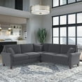 thumbnail image 7 of Coventry 99W L Shaped Sectional Couch in Dark Gray Microsuede, 7 of 7