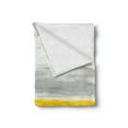 thumbnail image 2 of Yellow Soft Flannel Fleece Blanket, Watercolor Style Bicolor Abstract Art Design with Brush Stroke Effects, Cozy Plush for Indoor and Outdoor Use, 50" x 70", Pale Green Earth Yellow, by Ambesonne, 2 of 5