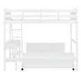 thumbnail image 6 of Harper & Bright Designs Twin Over Full Bunk Bed with Desk, White, 6 of 9