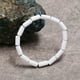 thumbnail image 3 of Nvzi Pulsera elástica de cuentas de madera para hombre, color blanco, 3 of 4