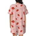 thumbnail image 6 of Sigee Cute Strawberry C for Sleepwear Casual Pjs with Pockets Women's Pajamas Sets Shorts 2 Piece Short Sleeve Lounge Sets Medium, 6 of 9