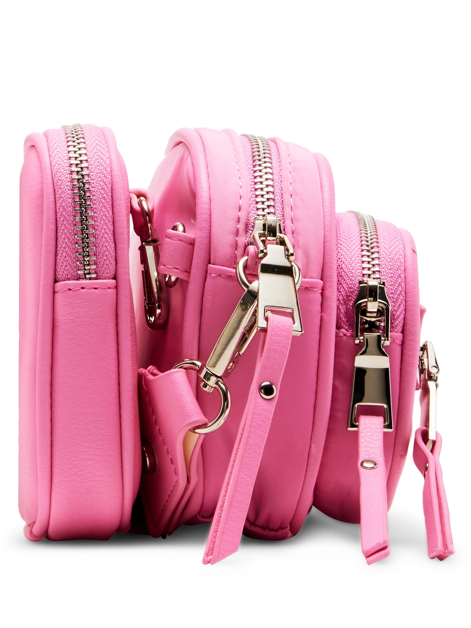 Madden NYC Women's Mini Convertible Handbag with Front Pocket, Pink