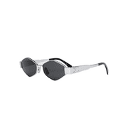 Celine CL40254U Siver w/ Grey Lens Metal Triomphe Hexagon Sunglasses
