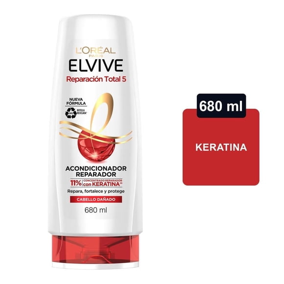 Acondicionador L'Oréal Elvive reparación total 5 cabello dañado 680 ml