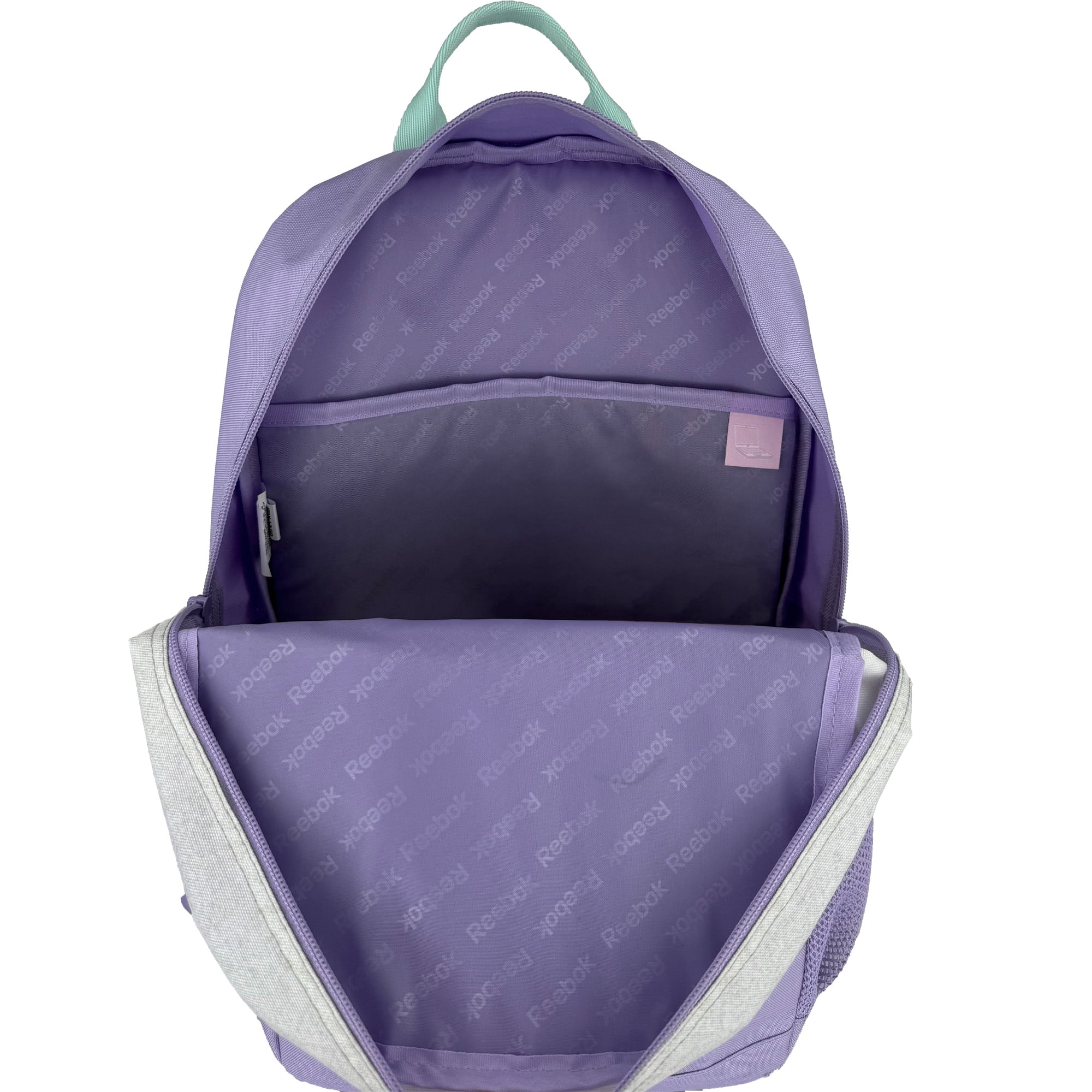 Reebok Girls' Maddox 17" Laptop Backpack and Lunch Box Set, Lavender