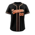 thumbnail image 1 of Personalize Men Women Youth Baseball Jersey Button Down Sports Tee Laser Printed Sublimation Letter Number Big Size, 1 of 7