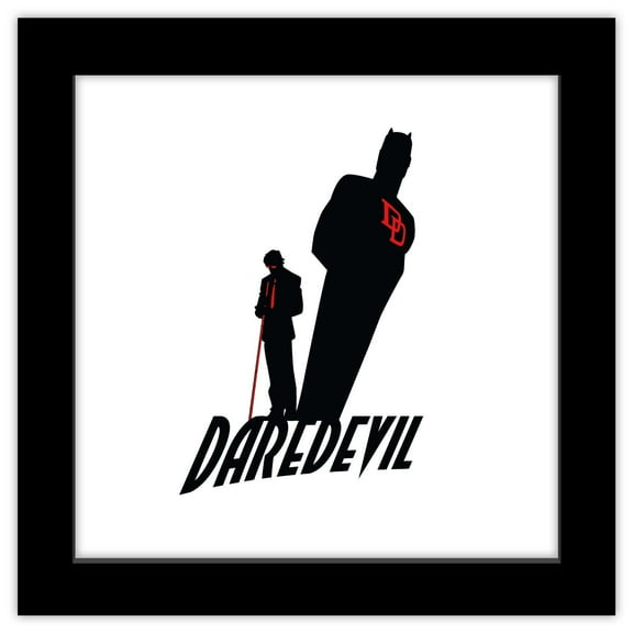 Gallery Pops Marvel Comics Daredevil - Matthew Murdoch Devil Duality Wall Art, Black Framed Version, 12" x 12"