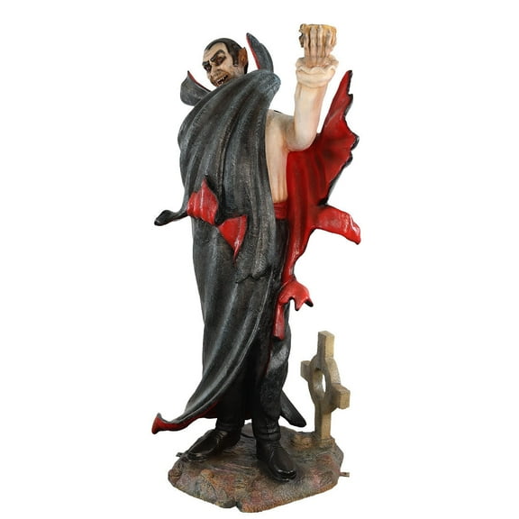 Dracula With Cup Life Size Statue