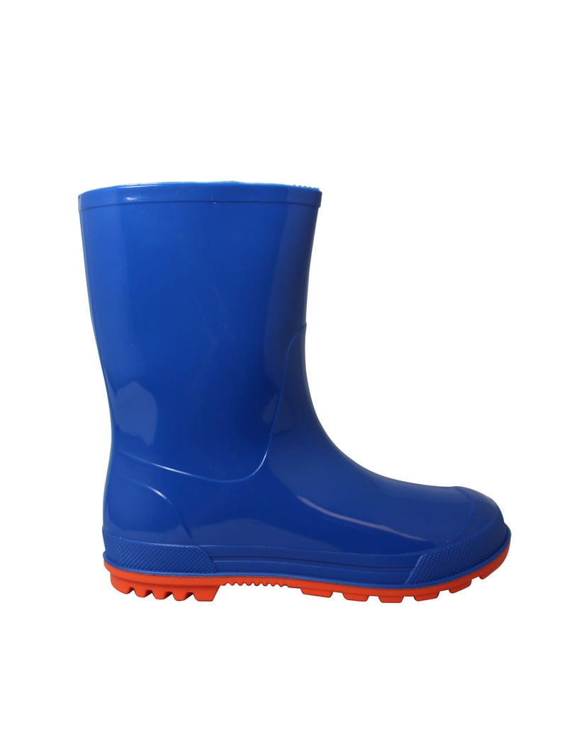 Wonder Nation Boys Waterproof Slip-Resistant Rain Boot Blue Size
