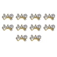 thumbnail image 3 of dianhelloya Nail Art Supplies 10Pcs Nail Rhinestones Multi-purpose Shiny Three-dimensional Decorative Anti-fall DIY Gift Number 2023 Bow-knot Sea Star Nail Art Jewelries for Women (G), 3 of 8