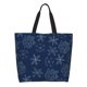 thumbnail image 1 of Fotbe Snowflake Dark Blue Bolsa Tote Estética de Lona con Estampado para Mujer - Bolsa Reutilizable de Hombro Casual para Vacaciones, Compras, Trabajo y Gimnasio, 1 of 8