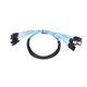 thumbnail image 1 of Cables SATA, Mini Cable SAS De 4 Cables, Velocidad Rápida Mini Para Oficina Para Disco Duro Para Computadora, 1 of 8