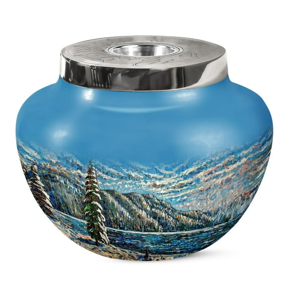KARYLIZ Sky Glows Urns For Women Ashes - Large Urn For Ashes Adult Male - Cremation Urns For Human Ashes - Decorative Urn For Ashes - Memorial Urns