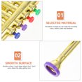 thumbnail image 3 of QUMIIRITY Trumpet Toy for Kids 1Pcs in Golden Color for Music Learning and Education, 3 of 8