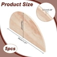 thumbnail image 3 of 5Pcs Half Circle Cutouts Unfinished Wooden Sheets Blank Cutout Slices Half Round Wooden Plate for Crafts Wood Signs Unfinished Wood Door Hangers, 3 of 8