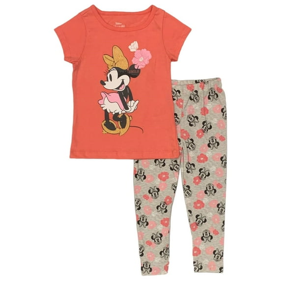 Disney Minnie Mouse Smile T-Shirt and Leggings Set (Toddler Girls)