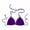 Z1-Purple, variant on Crochet Bikini Top, Audhol Women Summer Solid Color Hand Crochet Triangle String Bikini Top Mesh Tie Swimsuit Top only Triangle Bikini Top Purple M