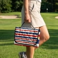 thumbnail image 4 of Pzuqiu Stars Stripes Quilted Golf Cart Seat Cover - 2-Person Non-Slip Protector With 4 Pockets, Patriotic Golf Accessory for Golfers, 4 of 9
