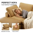 thumbnail image 3 of 130" U-Shaped Modular Sectional Sofa With Storage Large Modular Couch With Customizable Layout And Built-In Storage Seats For Modern Living Rooms, 3 of 8
