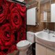 thumbnail image 4 of Red Rose Shower Curtain for Bathroom, Waterproof Raindrops Fabric Bathroom Set 12PCS Hooks ( 72' W by 72' L), 4 of 4