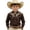 A-Brown373, variant on Toddler Boys Floral Embroidered Western Shirt Long Sleeve Button Down Cow Boy Blouse,Khaki