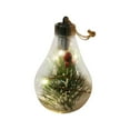 thumbnail image 2 of Christmas LED Lights, Transparent Christmas Tree Ornaments, Warm Battery Operated Decorative Pendant Lights for Holiday Party Wedding Birthday, IP55 Waterproof and Replaceable Button Battery Powered, 2 of 4