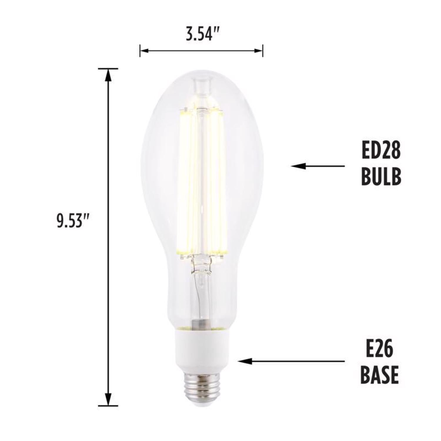Westinghouse 3012193 ED28 E26 Medium Filament LED Bulb Daylight - 400W Equivalence