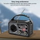 thumbnail image 2 of Radio Recargable Radee Crank 16000 MAh Con Alarma SOS LED Power Bank para La Supervivencia Campamento Emergencia, 2 of 9