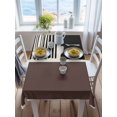 thumbnail image 3 of Brown Black Rectangle Tablecloth, Modern Abstract Art Farmhouse Striped Waterproof & StainResistant Tablecloth, Washable Oil-proof Table Cover for Dining/Party/Wedding/Camping/Buffet 52x70 In, 3 of 9