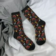 thumbnail image 5 of Hirioo Monster Truck Pattern Adult Middle Tube Socks Breathable Sock Non-Pilling,Contrasting Color Design, 5 of 6